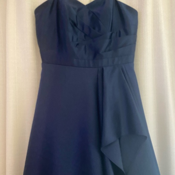 Strapless Betsy Adam, Navy Gown, Size 6, Original price $330 US, Asking $149 - Picture 3 of 9